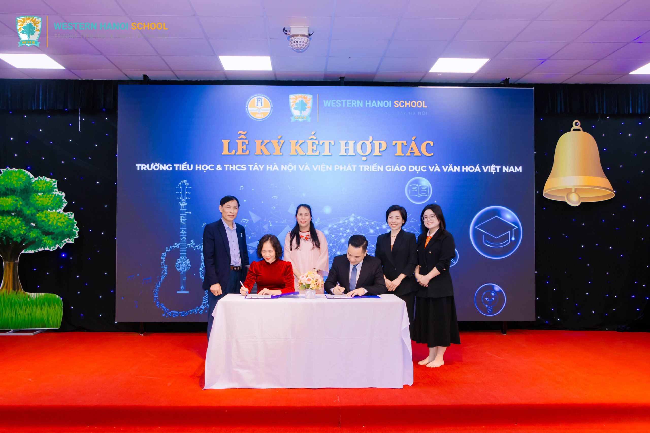Lễ ký kết hợp tác giữa Viện Phát triển Giáo dục và Văn hoá Việt Nam và Trường Tiểu học & THCS Tây Hà Nội